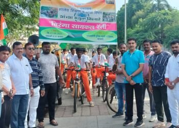 परभणीत तिरंगा सायकल रॅली उत्साहात