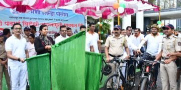 परभणीत नशाबंदी जनजागरण सायकल रॅली
