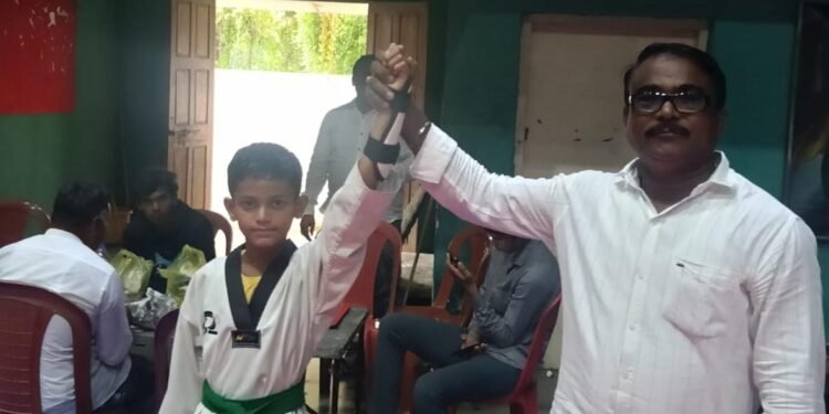 प्रथमेश पवारची विभागीय तायकांदो स्पर्धेसाठी निवड