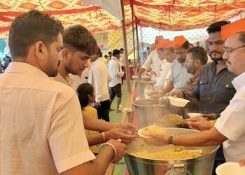 इंद्रायणी देवी यात्रेत हजारोंनी घेतला महाप्रसाद