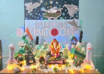 'ऑपरेशन सिंदूर' देखाव्याने वेधले लक्ष