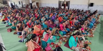 सेलूत कुंकुमार्चन पूजन उत्साहात