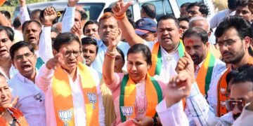 बिहार विधानसभा निवडणुकीतील विजयाचा जल्लोष