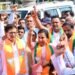 बिहार विधानसभा निवडणुकीतील विजयाचा जल्लोष