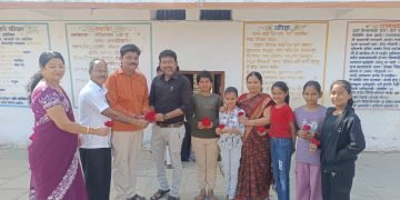 श्री के.बा.विद्यालयाचे सहा विद्यार्थी साहित्य संमेलनात