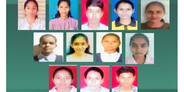 आहेर बोरगावच्या नितीन विद्यालयाचे यश