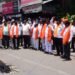 खासदार जाधव यांच्या प्रतिकात्मक पुतळ्याचे दहन