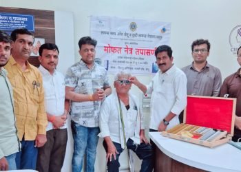 लॉयन्स क्लबच्या शिबिरात ८५ रुग्णांची नेत्र तपासणी