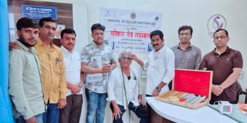लॉयन्स क्लबच्या शिबिरात ८५ रुग्णांची नेत्र तपासणी