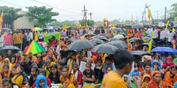 आरक्षण उपवर्गीकरणाच्या समर्थनार्थ भरपावसात मोर्चा