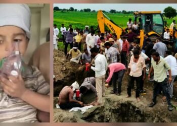 बोअरवेलमध्ये पडलेल्या चिमुकल्याची सुखरूप सुटका