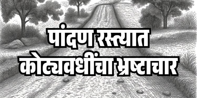 एकाच रस्त्यावर दोन ग्रामपंचायतींनी उचलले अनुदान !